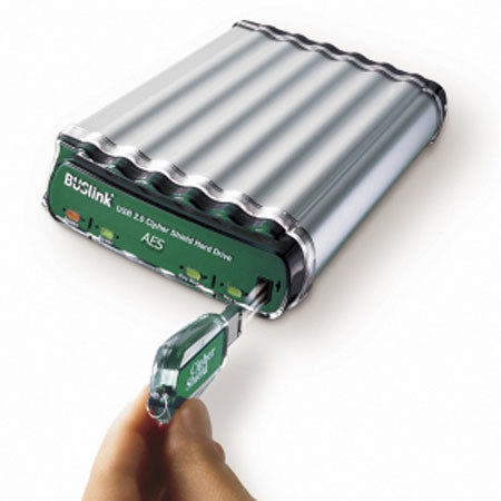 BUSlink 3TB 256-Bit Encrypted Hard Drive with USB