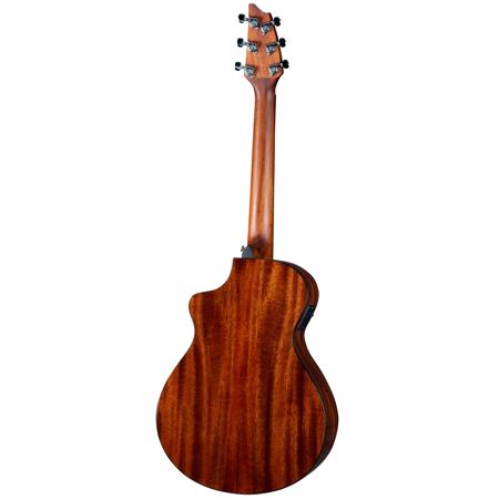 Breedlove Discovery S Companion Edgeburst CE Acoustic Electric Guitar, Red Cedar