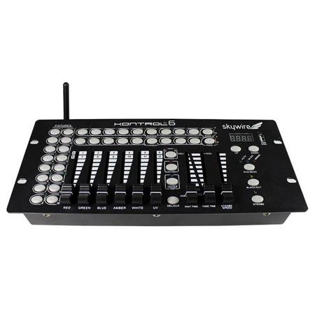Blizzard Lighting KONTROL 6 Skywire 12-channel DMX Controller with Built-in 2.4GHz Wireless DMX Transmitter, 6 Slider