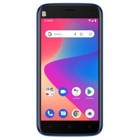 BLU J5L J0050WW 5" Curved Glass 32GB Dual-SIM GSM Smartphone, 1GB RAM, 8MP Rear + 8MP Front Camera, Android 10, Unlocked, Blue