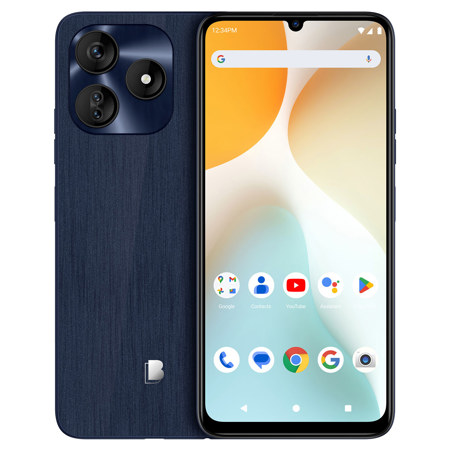 BLU G64L G0991WW 6.8" HD+ Infinity 128GB Dual-SIM 4G LTE GSM Smartphone, Unlocked, Deep Blue