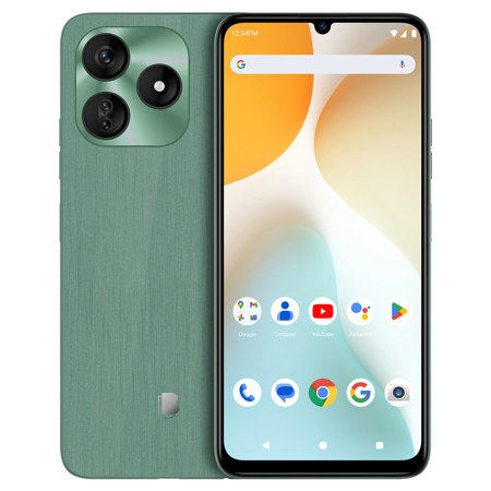 BLU G64L G0991WW 6.8" HD+ Infinity 128GB Dual-SIM 4G LTE GSM Smartphone, Unlocked, Green