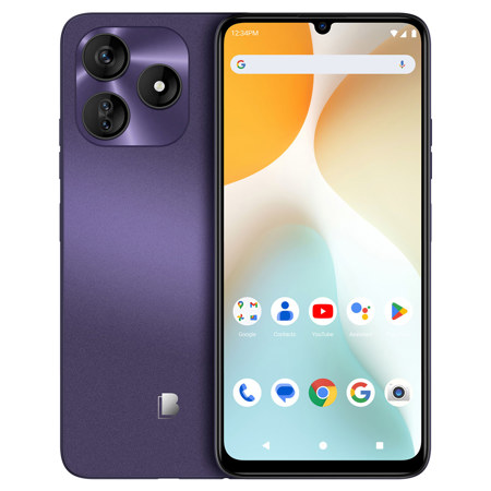 BLU G64L G0991WW 6.8" HD+ Infinity 128GB Dual-SIM 4G LTE GSM Smartphone, Unlocked, Purple