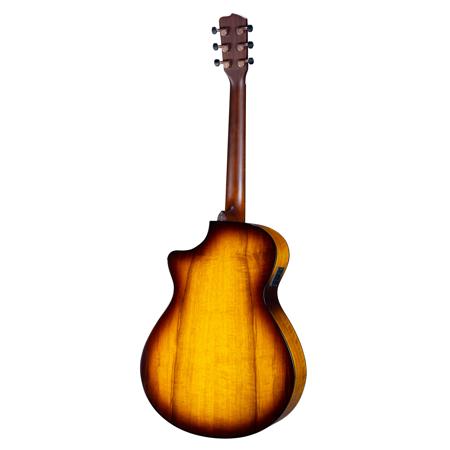 Breedlove Pursuit Exotic S Concerto Tiger's Eye CE AE Guitar, Myrtlewood