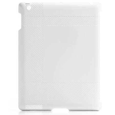 Blue Lounge iPad Shell, Tartan Texture, White