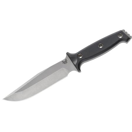 Benchmade 119 Sibert Arvensis Fixed Blade Knife, 154CM Clip-Point Satin Blade
