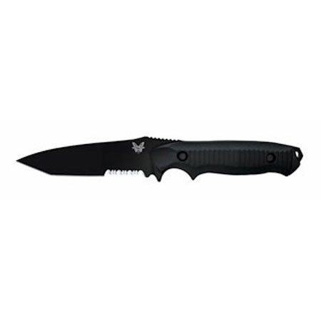 Benchmade 141 Nimravus Fixed Blade ComboEdge Serrated Knife with Soft Sheath