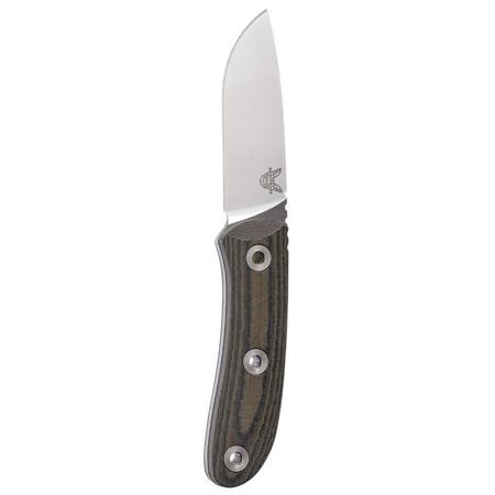 Benchmade 15400 Pardue Hunter Fixed Knife, 3.4" Drop Point, Plain Edge, Satin
