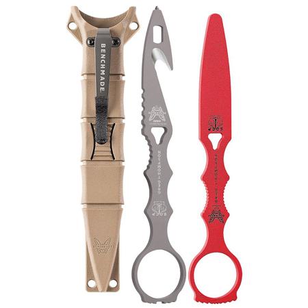 Benchmade SOCP Rescue Hook Tool with Trainer, 6.75" Overall, Sand Sheath
