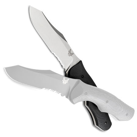 Benchmade 183 Fixed Contego ComboEdge Serrated Knife with Reverse Tanto Blade