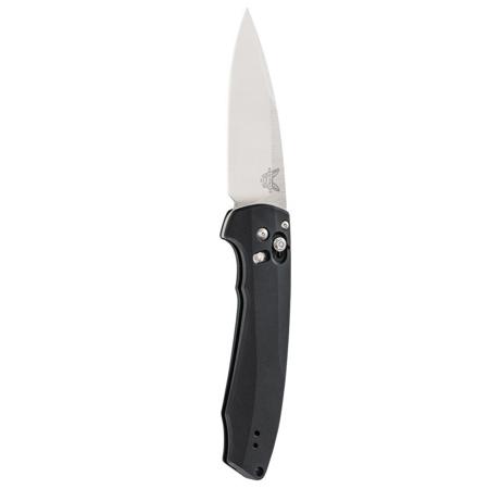 Benchmade Amicus AXIS Assist Flipper Knife,3.2" Fine Edge Drop Point Satin Blade
