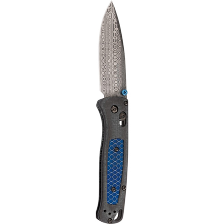 Benchmade 535-191 Bugout AXIS Folder Knife,3.24"Drop Point Plain Edge, Damasteel