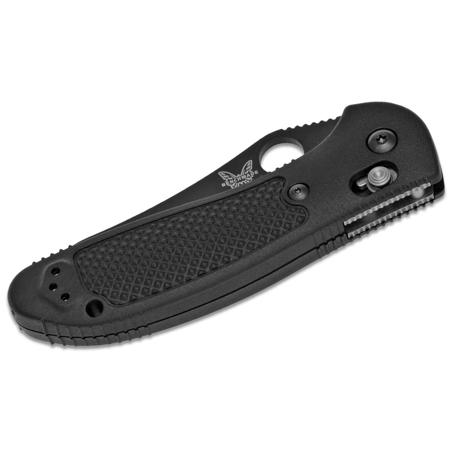 Benchmade 550 Griptilian AXIS Folder Knife,3.5"Black Plain Edge Sheepsfoot Blade