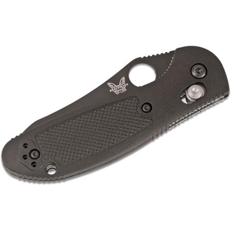 Benchmade 555 Mini-Griptilian Knife, 2.9" Black Serrated Edge Sheepsfoot Blade