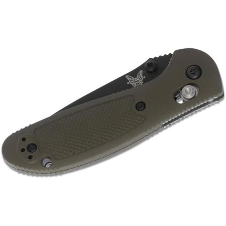 Benchmade 557 Mini-Griptilian Knife, 2.9" Black Combo Edge Tanto Style Blade