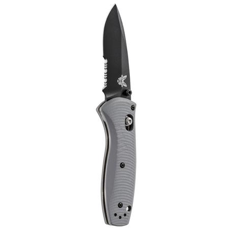 Benchmade Mini-Barrage AXIS-Assist Folding Knife,2.9"Black Combo Edge Drop-Point