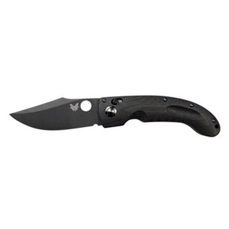 Benchmade 746 Mini-Onslaught AXIS Plain Edge Knife, Clip-Point BK Coated Blade