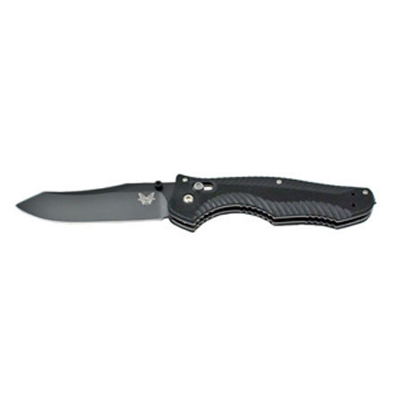 Benchmade Contego AXIS Folding Knife, 3.98" Black Plain Edge Tanto Blade