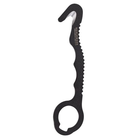 Benchmade 8 Hook Fixed Blade Strap Long Cutter with Soft Sheath, Black