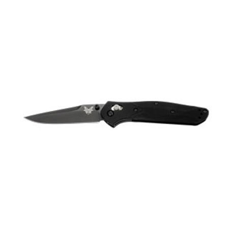 Benchmade AXIS Folding Knife, 3.4" Black Fine Edge Clip-Point Blade