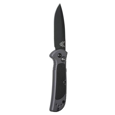 Benchmade 9750 Mini Coalition Automatic Knife with 2.9" Plain Blade, Black Blade