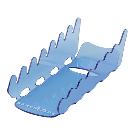 Benchmade Waterfall Display Rack, Holds 7 Knives, Transparent Blue Acrylic