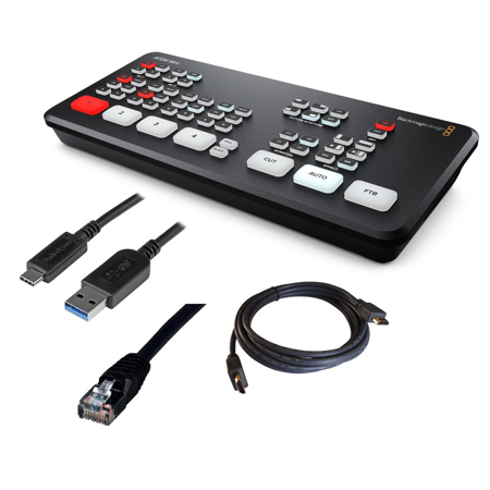 Blackmagic Design ATEM Mini Live Production Switcher- With Atem mini for PC Kit