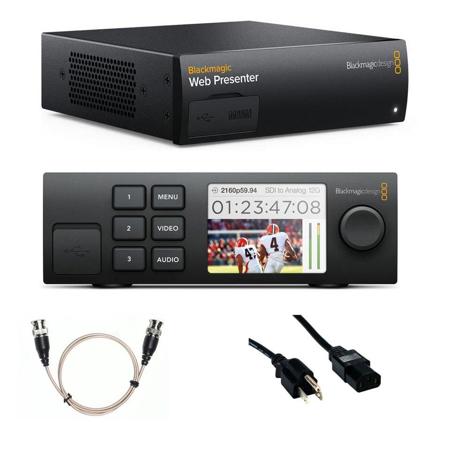 Blackmagic Design Web Presenter - Bundle With Blackmagic Design Teranex  Mini Smart Panel, 6' Standard PC Power Cord, 24