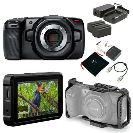 Blackmagic Design Pocket Cinema Camera 4K - With Ataomos Accessory Bundle