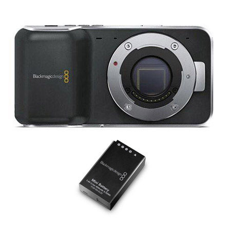 Blackmagic Pocket Cinema Camera Micro 4/3, Bundle with Blackmagic 800mAh Battery