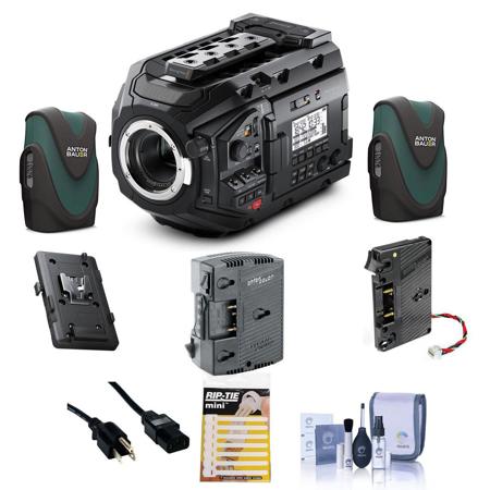 Blackmagic URSA Mini Pro 4.6K Camera, EF Mount, Deluxe Additional Batteries Kit
