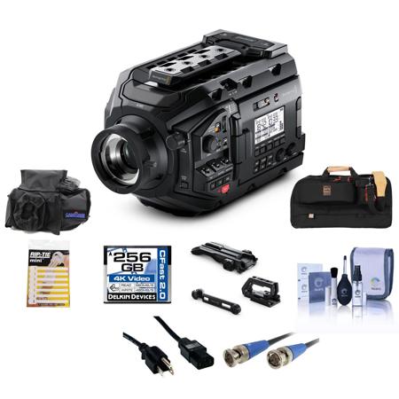 Blackmagic Design URSA Mini Pro 4.6K Camera EF Mount With Audio & Lighting Bundl