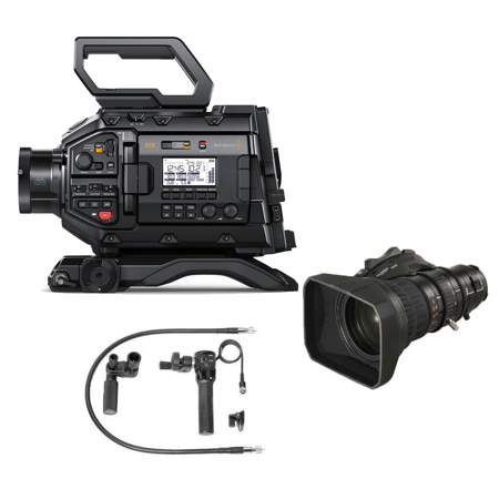 Blackmagic Design URSA Broadcast G2 Digital Cinema Camera with Fujinon XA20SX8.5BRM-K3 8.5-170mm f/1.8-2.7 HD Pro Lens, MS-01 Rear Zoom and Focus Lens Control Kit