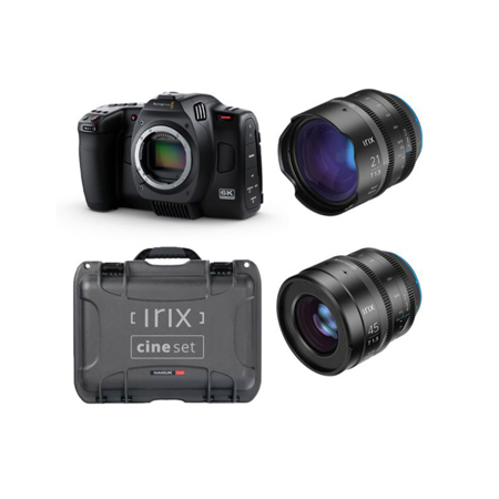 Blackmagic Design Cinema Camera 6K Kit w/IRIX 21mm & 45mm T1.5 Lens for L Mount