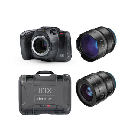 Blackmagic Design Pocket Cinema Camera 6K G2 Kit with IRIX 21mm & 45mm T1.5 Lens