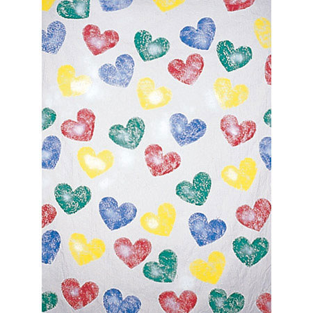 Studio Dynamics Impressions Series 12' x 30' Muslin Background, Heart Dance.