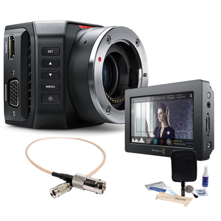 Blackmagic Design Micro Studio Camera 4K - With Video Assist 5" Monitor/Recorder