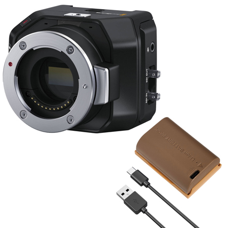 Blackmagic Design Micro Studio Camera 4K G2, Bundle with LP-E6NH Lithium-Ion Battery Pack with USB-C Port