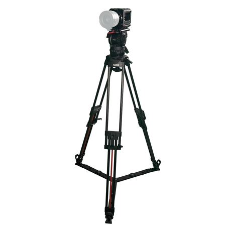 Blackmagic Design PYXIS 6K Cinema Camera, PL-Mount, with Teris TS-H14CF-Q 2-Stage Carbon Fiber 100mm Flat Base Video Tripod System