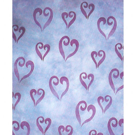 Studio Dynamics General Scenic Series 10x10' Muslin Background, Mauve Hearts.