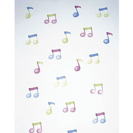 Studio Dynamics General Scenic Series 10x10' Muslin Background, Musical Notes.