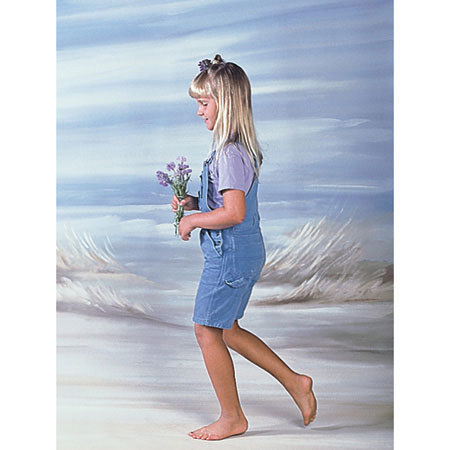 Studio Dynamics General Scenic Series 10' x 10' Muslin Background, Oceana.