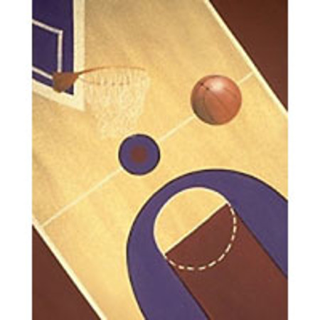 Studio Dynamics Sports Scenic Series 10x20' Muslin Background, Basketball Equipment.