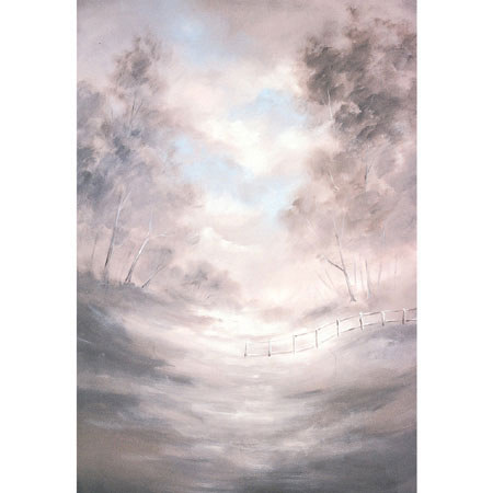 Studio Dynamics General Scenic Series 10' x 20' Muslin Background, Country Way.