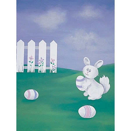 Studio Dynamics Holiday Scenic Series 10' x 20' Muslin Background, Easter # 1.