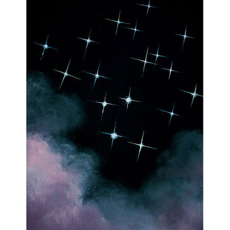 Studio Dynamics General Scenic Series 10' x 20' Muslin Background, Star Clouds.