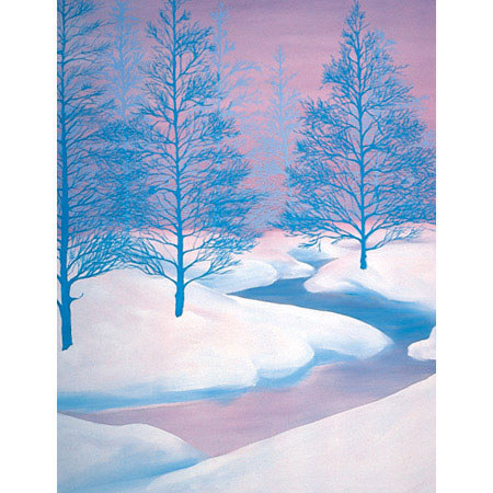 Studio Dynamics Holiday Scenic Series 12x12' Muslin Background, Winter Mirage.