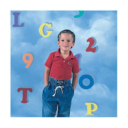 Studio Dynamics General Scenic Series 12x24' Muslin Background, Alphabet Sky.