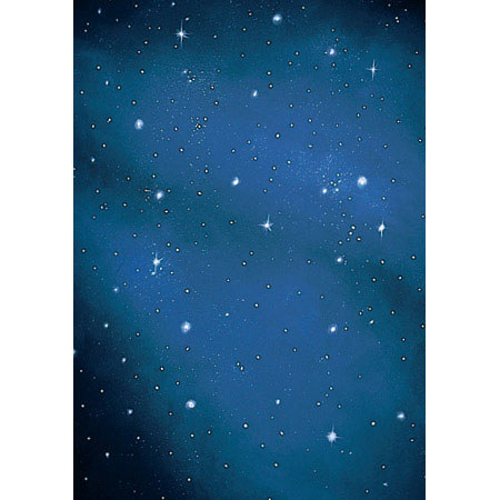 Studio Dynamics General Scenic Series 12x24' Muslin Background, Space Stars # 4.