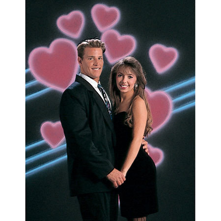 Studio Dynamics Holiday Scenic Series 12x24' Muslin Background, Valentine # 1.